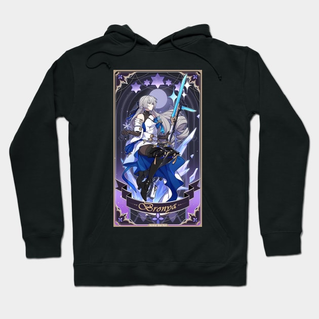 Bronya Revelation Card Honkai Star Rail Hoodie by kazatodoesart